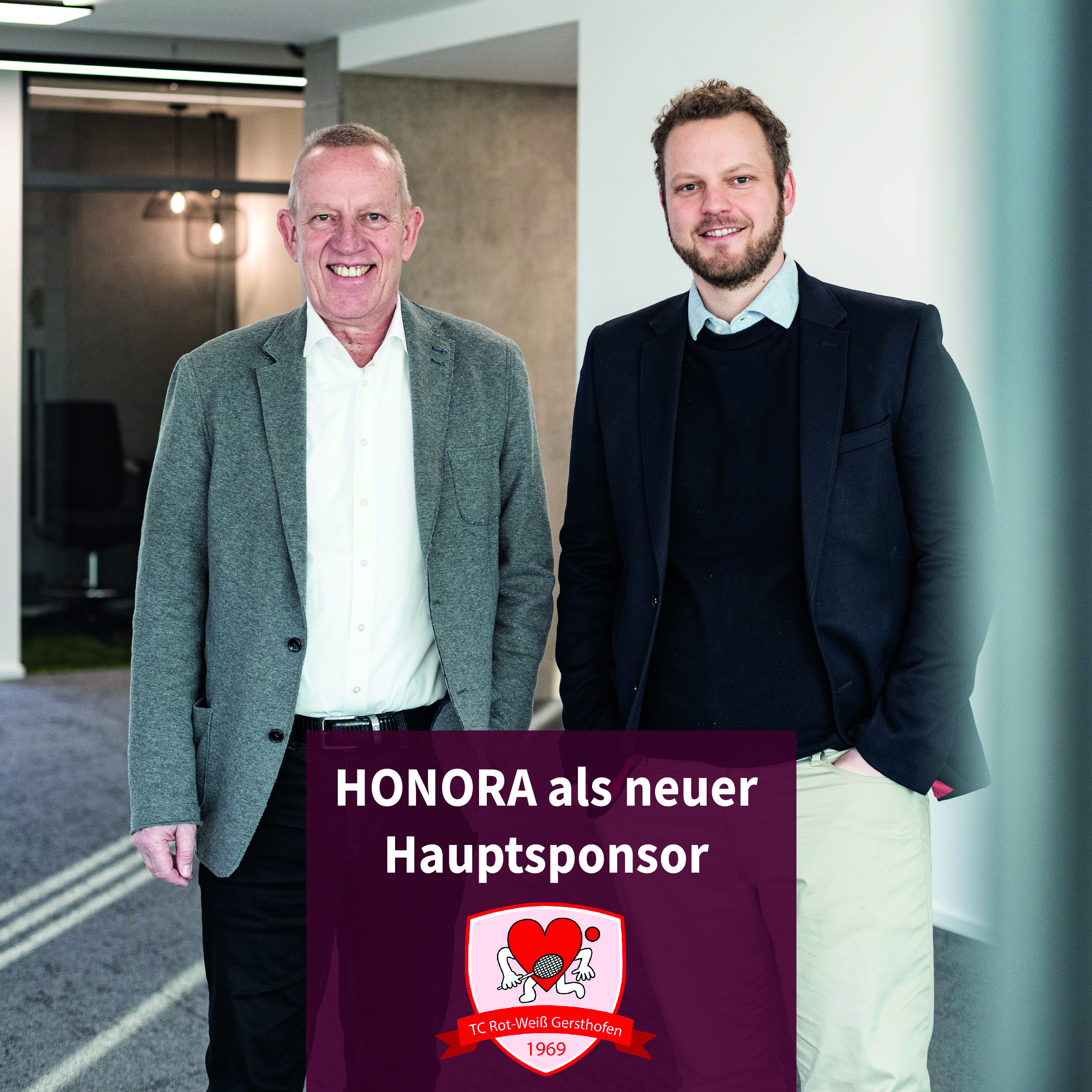 Aus familiärer Tradition für Engagement in der Region: HONORA neuer Hauptsponsor des  Tennisclub „TC Rot-Weiß Gersthofen e.V.“